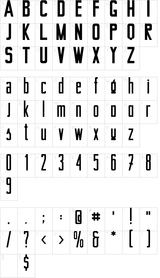 Character Map